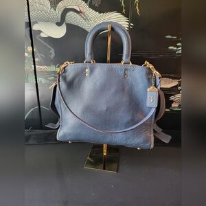 Coach 1941 Rogue  in Dark turquoise Glove tanned Pebble Leather
